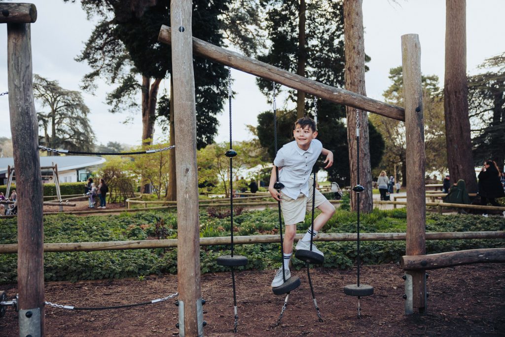 Have fun on the rope course